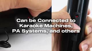 Singing Machine Portable Wireless Microphone Black