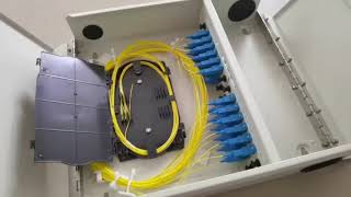 Fiber optic wall mount patch panel #patchpanel
