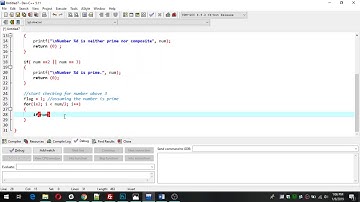 Checking Prime number in C