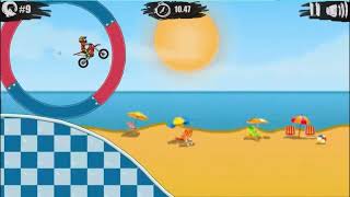 Moto X3M Pool Party (Poki) Level 9 Speedrun in 27.140s screenshot 4