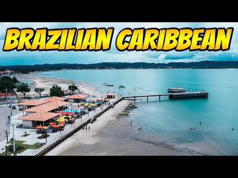 Salinas da Margarida Beach seen from above - Beautiful beaches in BRAZIL | Cinematic drone film