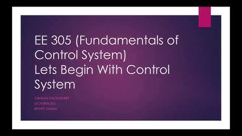 EE 305 INTRODUCTION, Gaurav Choudhary