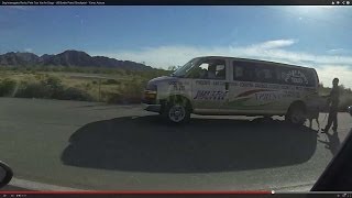 Dog Interrogates Rocky Point Tour Van For Drugs - Us Border Patrol Checkpoint - Yuma, Arizona