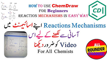 How use chemDraw beginners Step by Step Guide to Drawing Chemical Reaction Mechanisms #chemistry