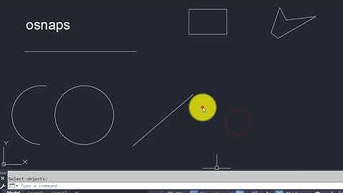 AutoCAD 2020 - Using 2D Object Snaps