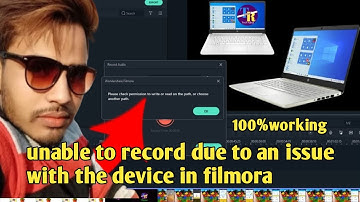 Fixing unable to record audio due to issue with device |How to Fix Audio Problem in filmora9