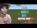 Flat world mai survival mode❤ #youtube #youtubeshorts #shorts #trendingshorts #minecraft #gaming