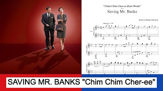 Saving Mr. Banks - 'Chim Chim Cher-ee (East Wind)' - Thomas Newman - (piano solo with sheets)