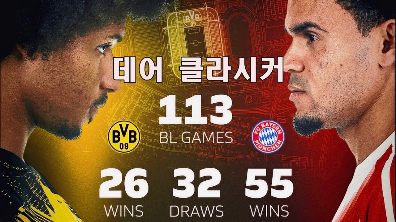 [입중계] 25-26시즌 분데스리가 24R 도르트문트 vs 바이에른 뮌헨. “데어 클라시커의 승자는?”