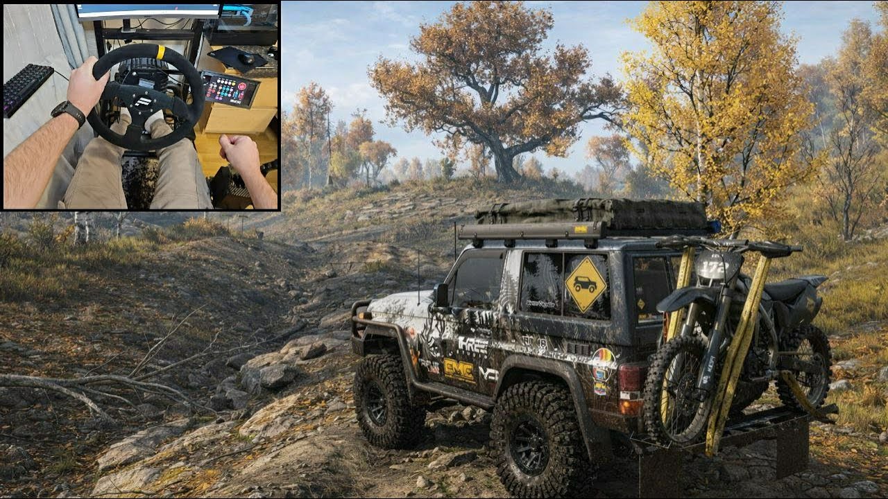 Toyota Land Cruiser 70 Off-Road Expedition | SnowRunner Gameplay | Fanatec Wheel