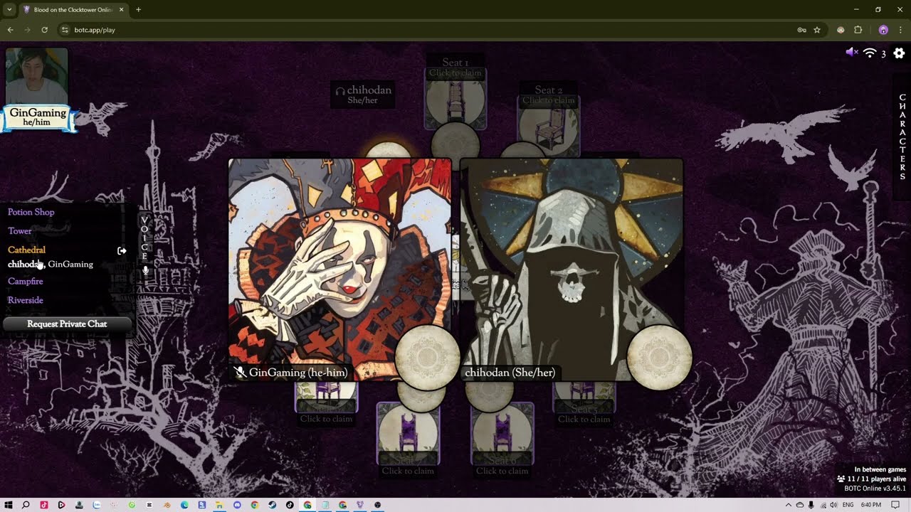 Blood On The ClockTower : Hướng dẫn sử dụng app BOTC ONLINE