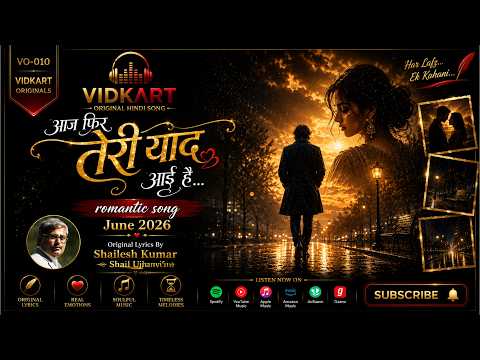 आज फिर तेरी याद आई है ❤️ | Original Hindi Romantic Song 2026 | Official Music Video