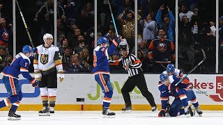 Pulock's snipe gives Isles win over Vegas in OT