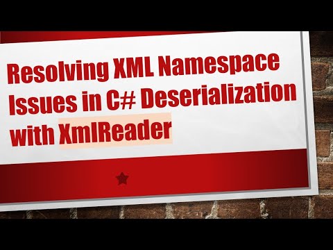 Resolving XML Namespace