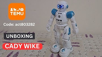 Intelligent Robot Toy from TEMU Unboxing | Remote Control, Gesture, Dance & Sing - Cady Wike Robo