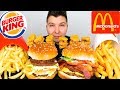 Burger King VS McDonald's • Which One Better...?!? • MUKBANG