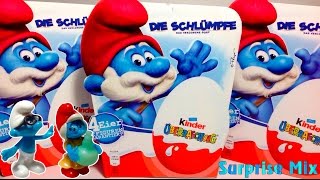 КИНДЕР СЮРПРИЗ из Германии СМУРФИКИ Затерянная Деревня НОВИНКА 2017. Unboxing Kinder Surprise SMURFS