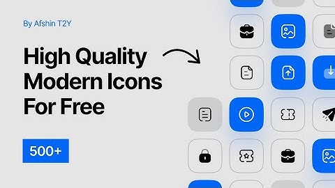 [ FREE 🤑 ] 500+ High Quality and Modern Icons for Mobile UI Designers (transparent png)