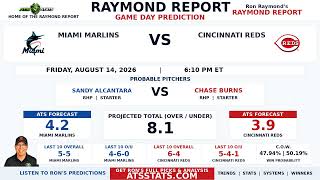 Miami Marlins vs Cincinnati Reds Prediction Raymond Report August 14 2026