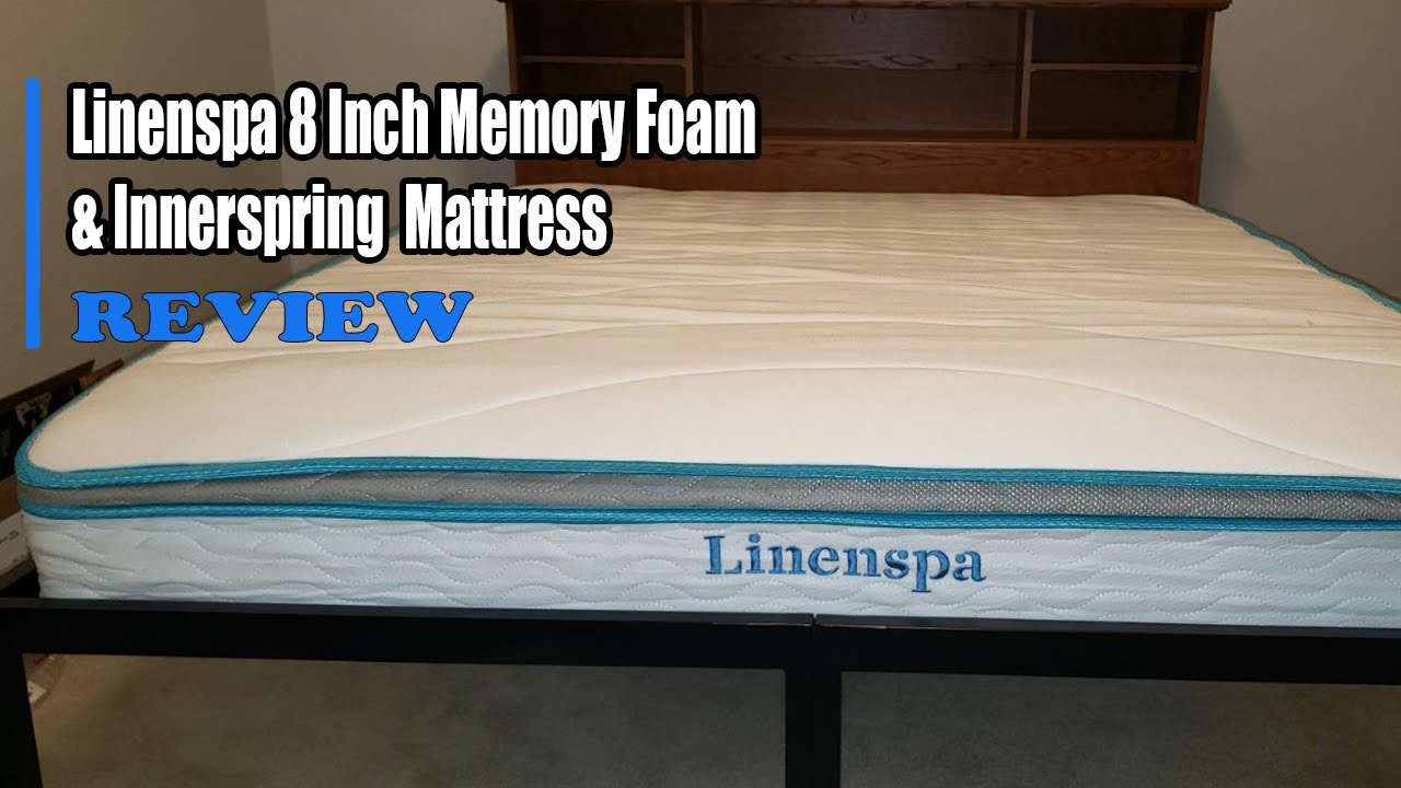 Linenspa 8 Inch Memory Foam & Innerspring Hybrid Medium-Firm Mattress Review 2022