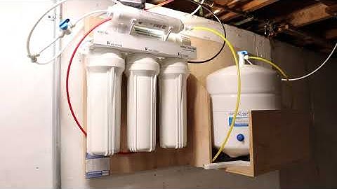 Basement installation of a water filter, a follow-up