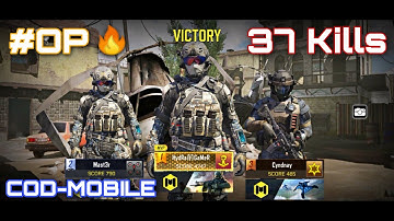 CALL OF DUTY MOBILE / 37 KILLS / MULTIPLAYER / FRONTLINE MODE / CRASH MAP / OP GAMEPLAY / COD-MOBILE