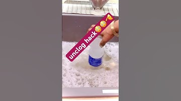 How to unclog a kitchen sink that’s draining slowly | How to Unclog Kitchen Sink in Seconds #shorts