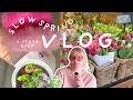 Das perfekte slow weekend 🌸 VLOG 2 - Frühling reinlassen | cozy vlog, knitting &amp; stash talk