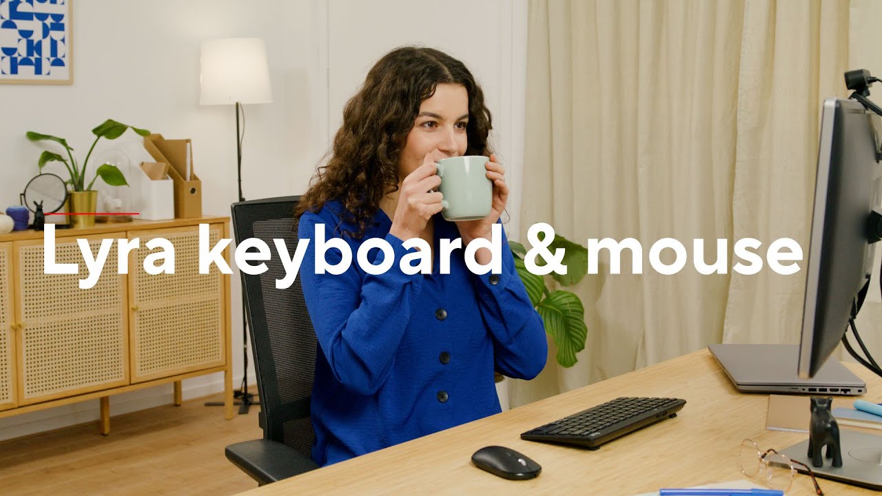 Lyra Multi-Device Wireless Keyboard and Mouse