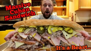 Massive Cuban Sandwich Challenge | ManVFood | Slow Roast | Tres Leches
