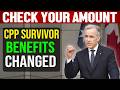 CPP Survivor Benefits Changed Again in 2026 — Check If Your Amount Went Up (Or Down)
