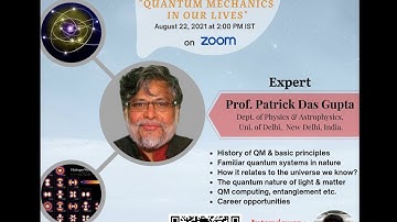 United Science Foundation podcast "Ask US" Session 7- Quantum Mechanics in our lives" - 22 Aug. 2021