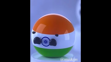 How country balls are made|Animation | Dynamic paint for water Simulation #shorts#ytshorts