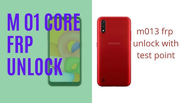 Samsung M01 Core (M013F) Frp Unlock Via Test Point By UNLOCK TOOL
