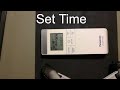 How to set time Panasonic Sky Series AC Remote Controller