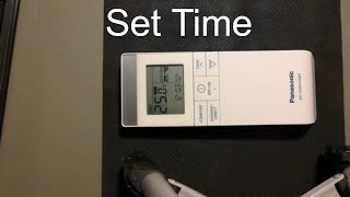 How To Set Time Panasonic Sky Series Ac Remote Controller