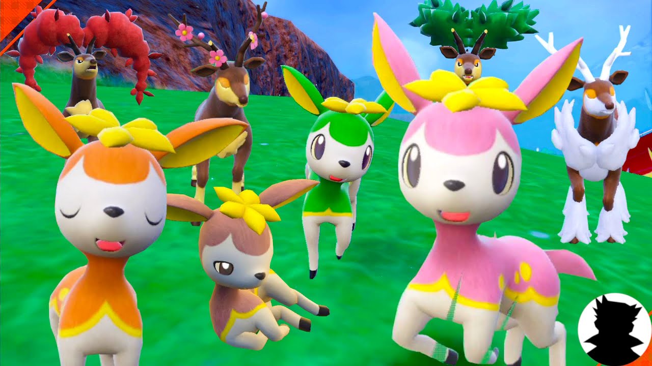 Pokemon Picnic】Deerling&Sawsbuck/Shiny cute evolution! - YouTube