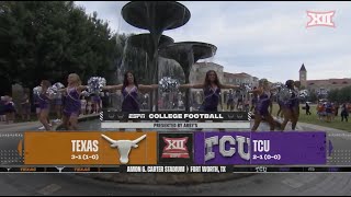 Texas vs TCU Football Highlights