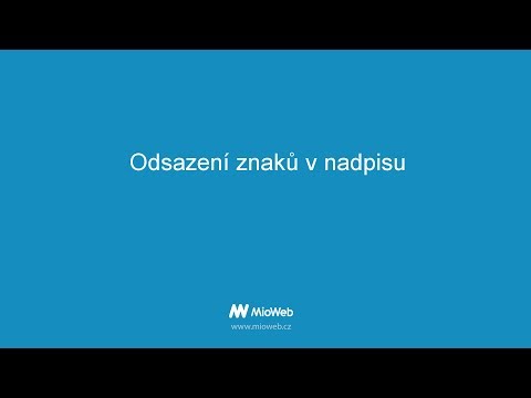 Video: Jak Zvýšit Počet Znaků V Textu Bez Zhoršení Kvality