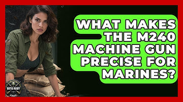 What Makes The M240 Machine Gun Precise For Marines? - Battle Ready Force