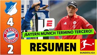 BAYERN MUNICH FRACASÓ. Perdió 24 vs Hoffenheim y quedó TERCERO en la BUNDESLIGA