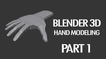 Blender 3D Tutorial: Hand Modeling Part 1