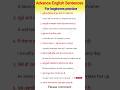 रोजाना बोले जाने वाले Advance English sentences । English speaking practice #spokenenglish #shorts