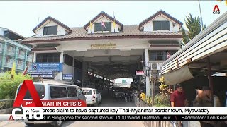 Rebel forces claim to have captured key Thai-Myanmar border town Myawaddy screenshot 1