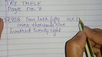 Class-6 maths chapter 1 knowing our numbers try these page no 7