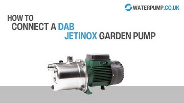 Connecting a DAB JetInox Garden pump