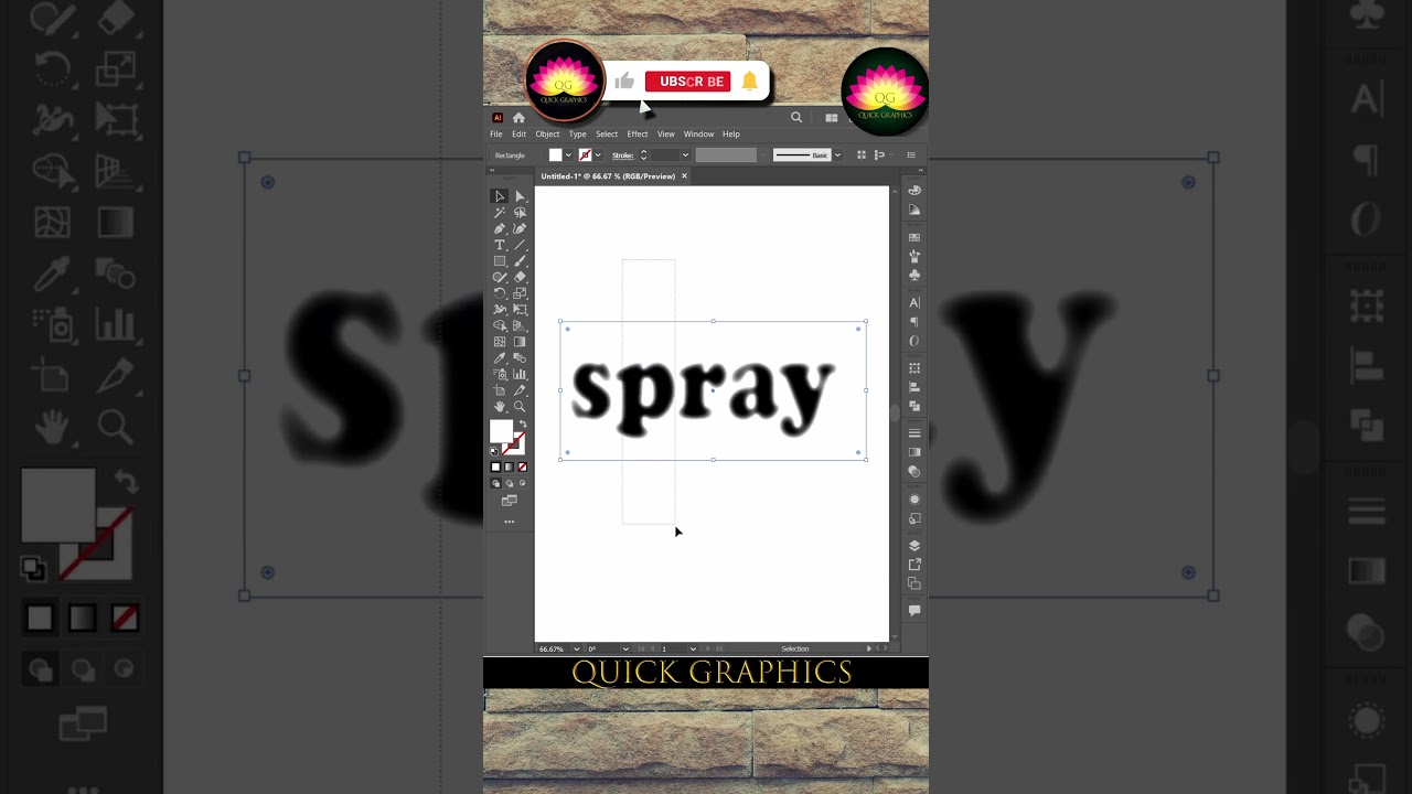 Spray Text Effect in Adobe Illustrator Simplified" 