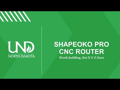 Work holding, Set XYZ Zero - YouTube