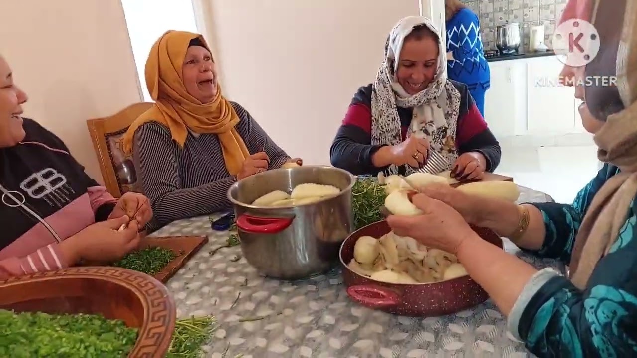 عروستنا مشات للحمام/ تحضيرات لغداء الوطية