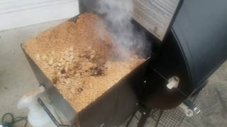Pellet Smoker Catches On Fire *WARNING*